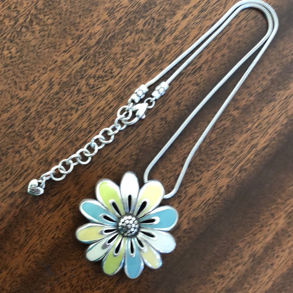 Brighton retired POSH POSEY colorful flower pendant necklace